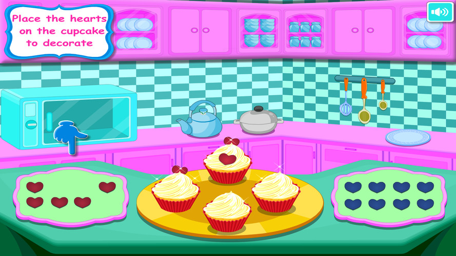 Free Bake Cupcakes Cooking Games cell phone game